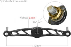 Gomexus Thicken Power Handle -Angelausrüstungsgeschäft BS110H27BKBK1r 4